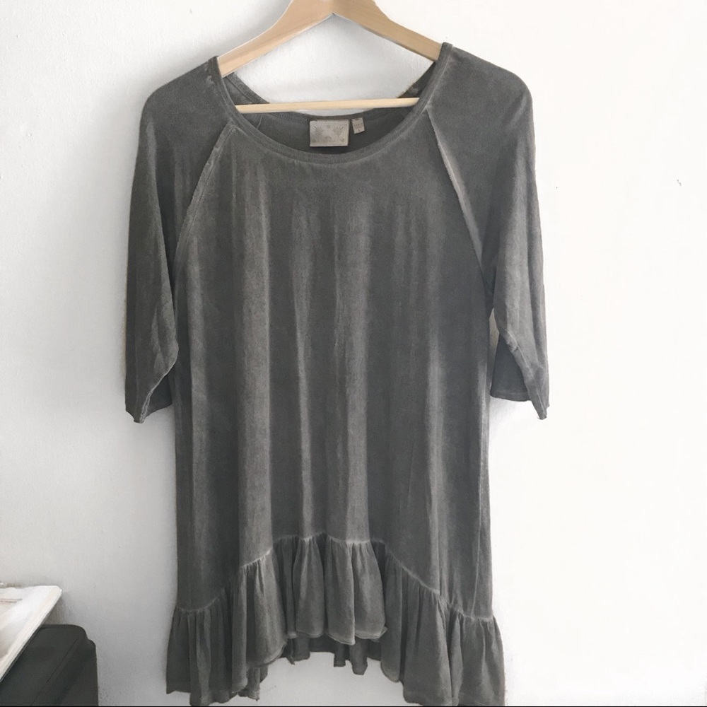 Dantelle gray tunic